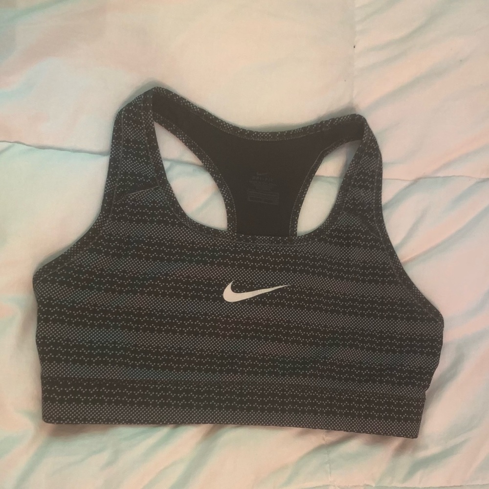 Nike Black and White Sports Bra